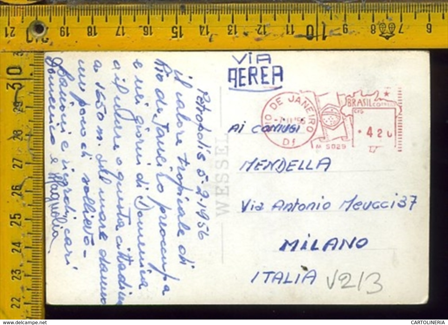 Brasile Brasil Airmail To Italy Petropolis - Altri