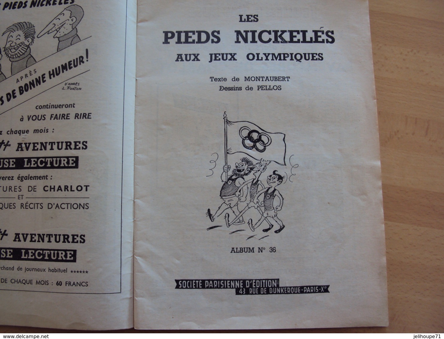 Les pieds nickelés aux jeux olympiques n ° 36 - PELLOS