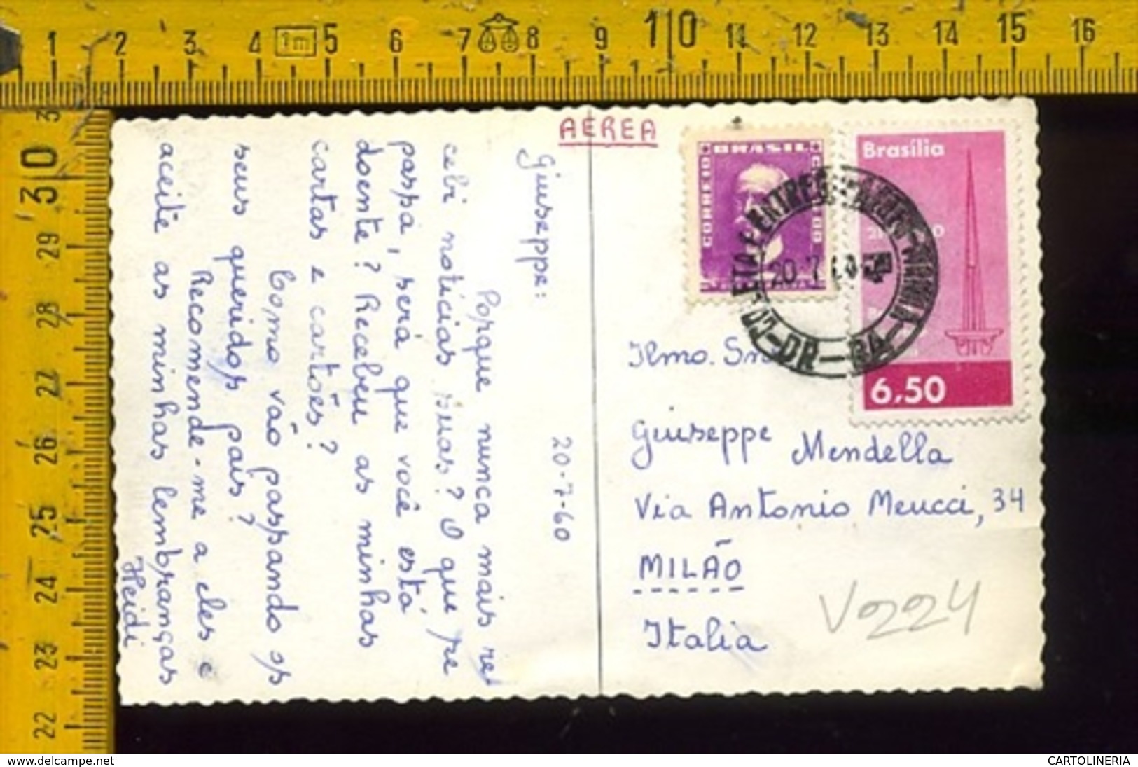 Brasile Brasil Airmail To Italy - Altri