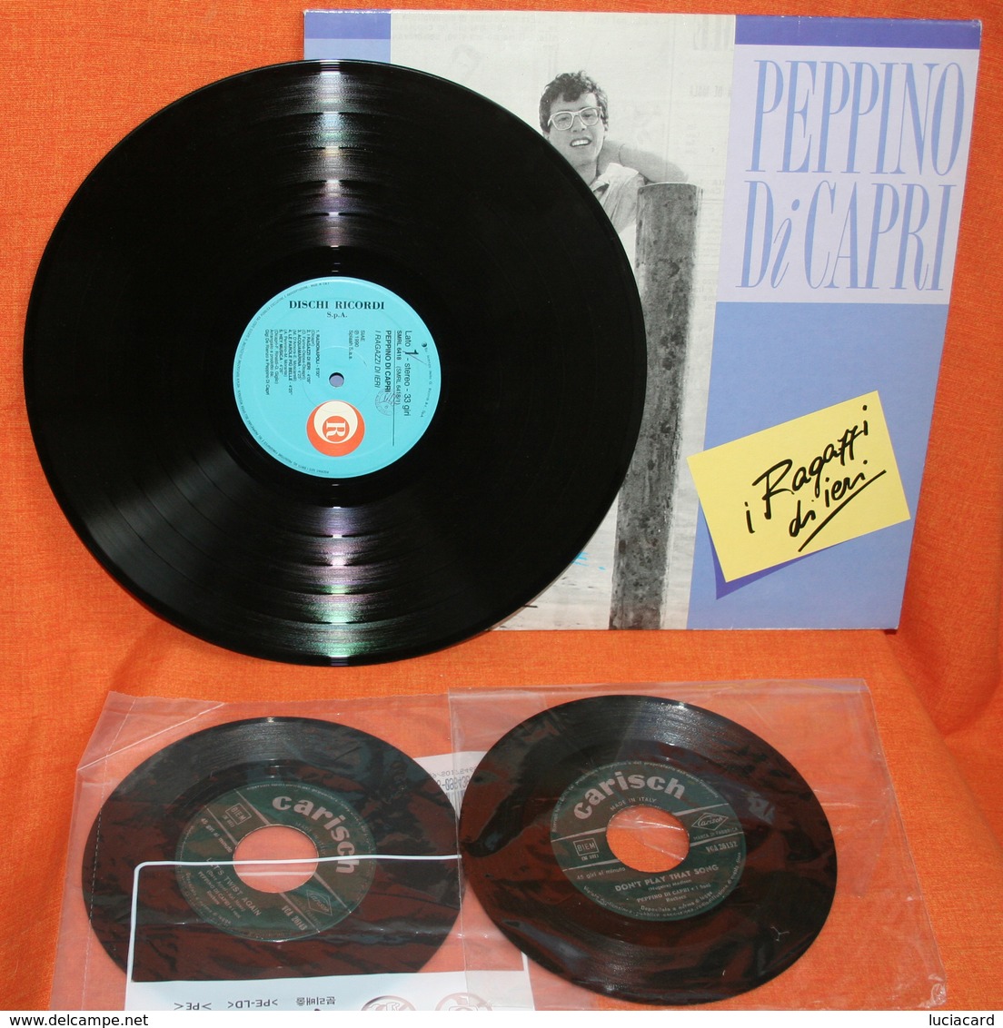 PEPPINO DI CAPRI -RAGAZZI DI IERI -DISCO VINILE 33 GIRI + 2 DISCHI VINILE 45 GIRI - Other - Italian Music