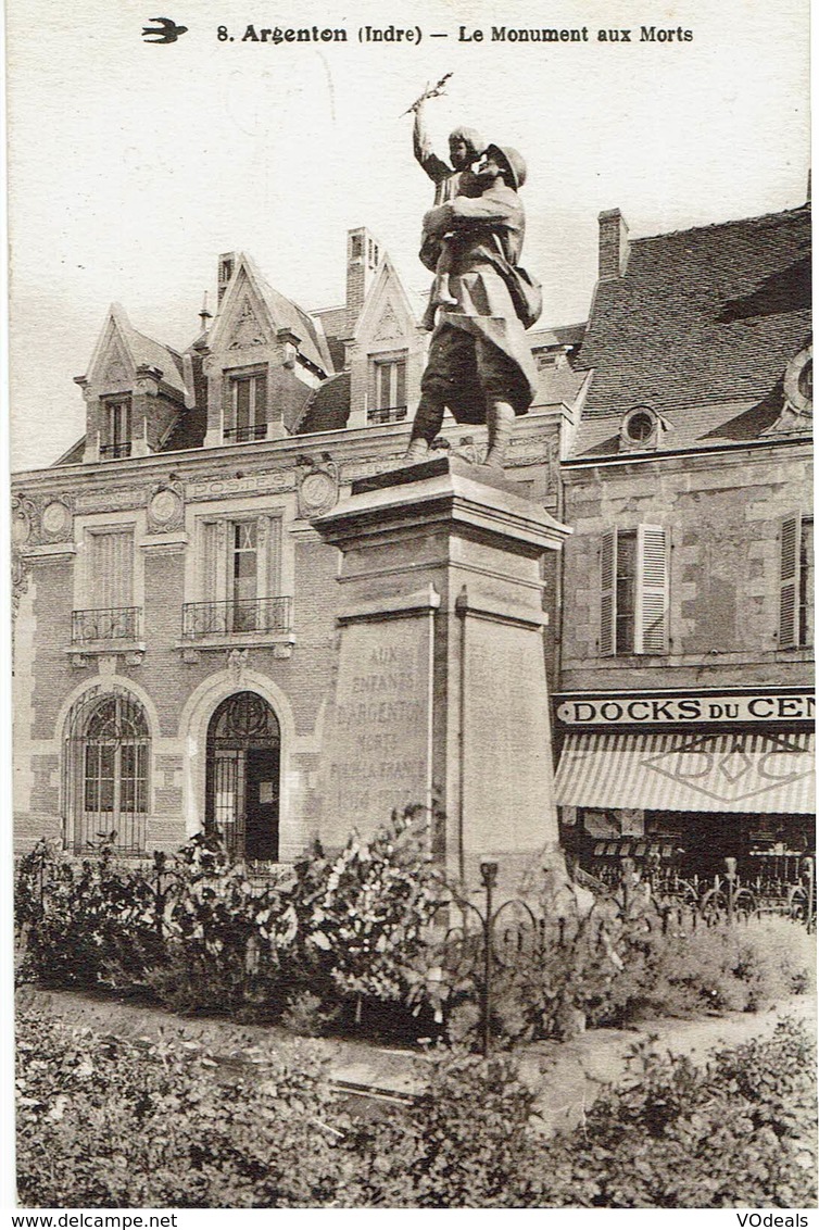 CPA - France - (36) Indre - Argenton - Le Monument Aux Morts - Autres & Non Classés