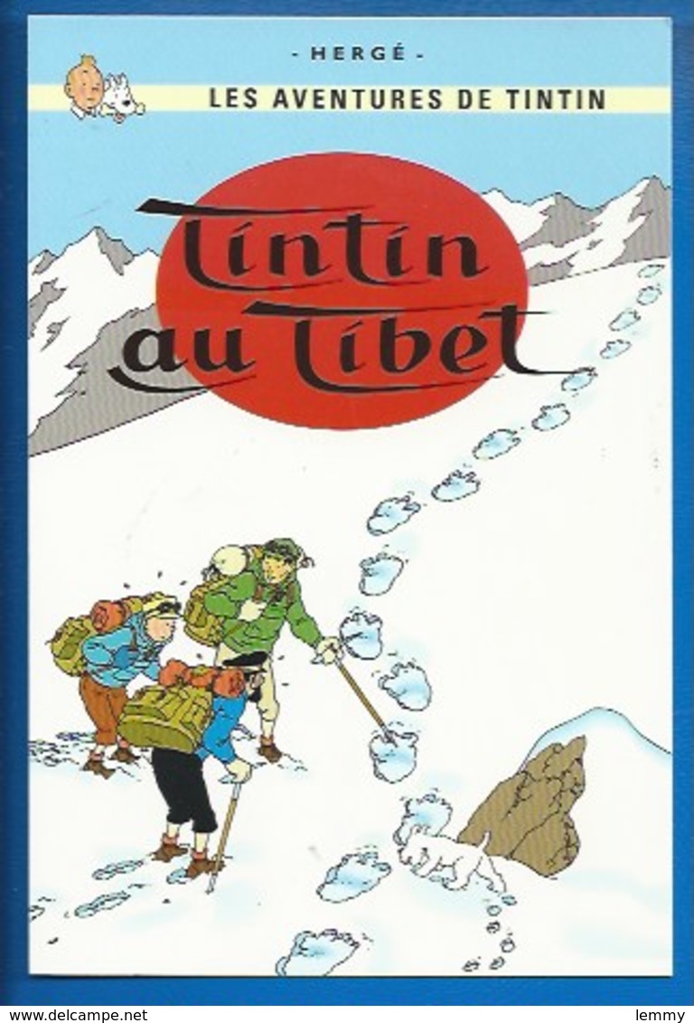 CP TINTIN - HERGÉ -  MOULINSART SUNDANCER 088 - TINTIN AU TIBET - Comics