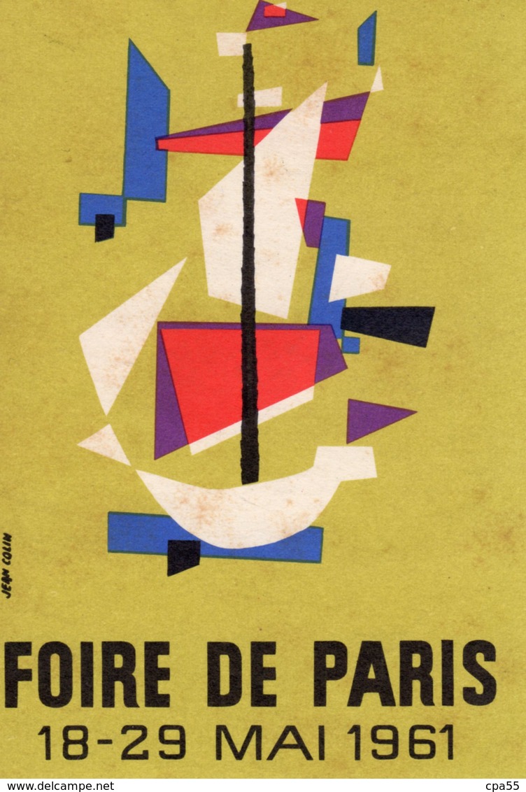 FOIRE DE PARIS 1961  -  Illustrateur Jean Colin - Expositions