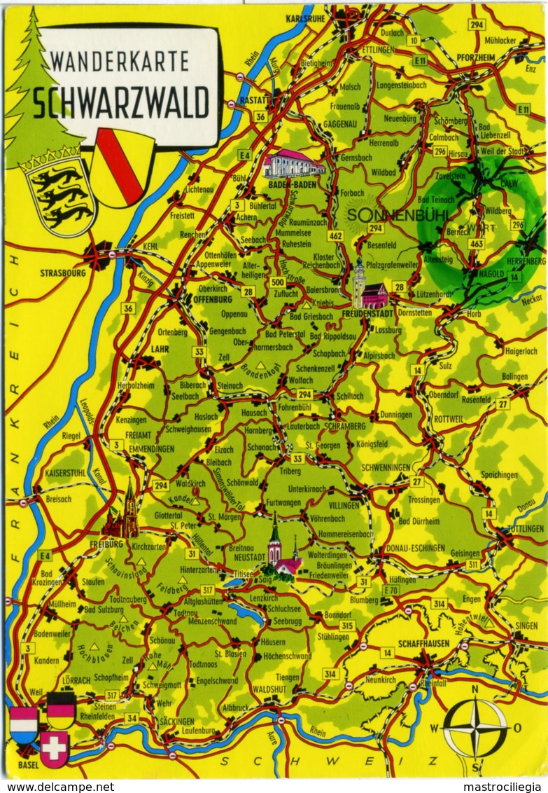 DEUTSCHLAND  SCHWARRZWALD  Wanderkarte  Sonnenbühl - Carte Geografiche