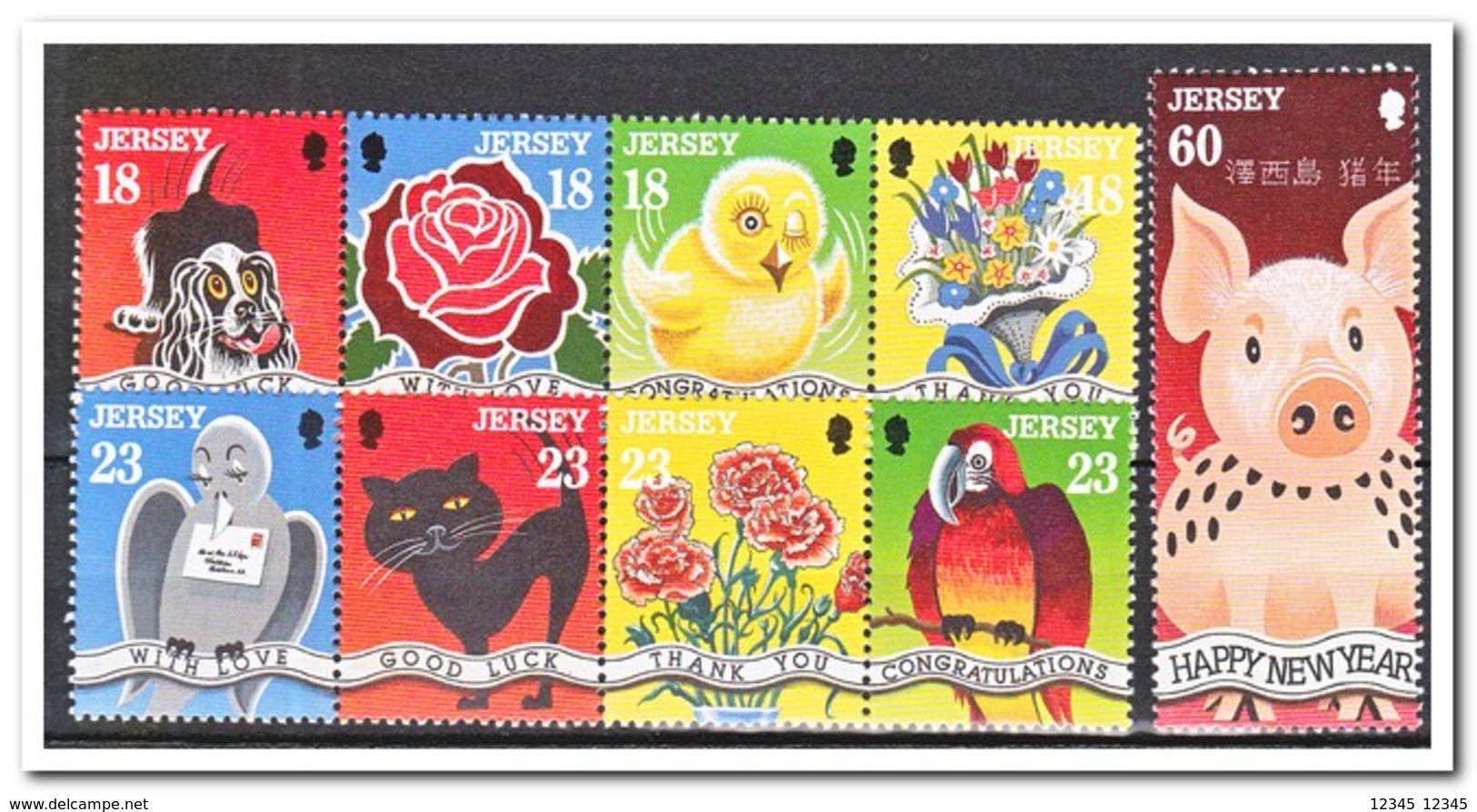 Jersey 1995, Postfris MNH, Flowers, Animals - Jersey