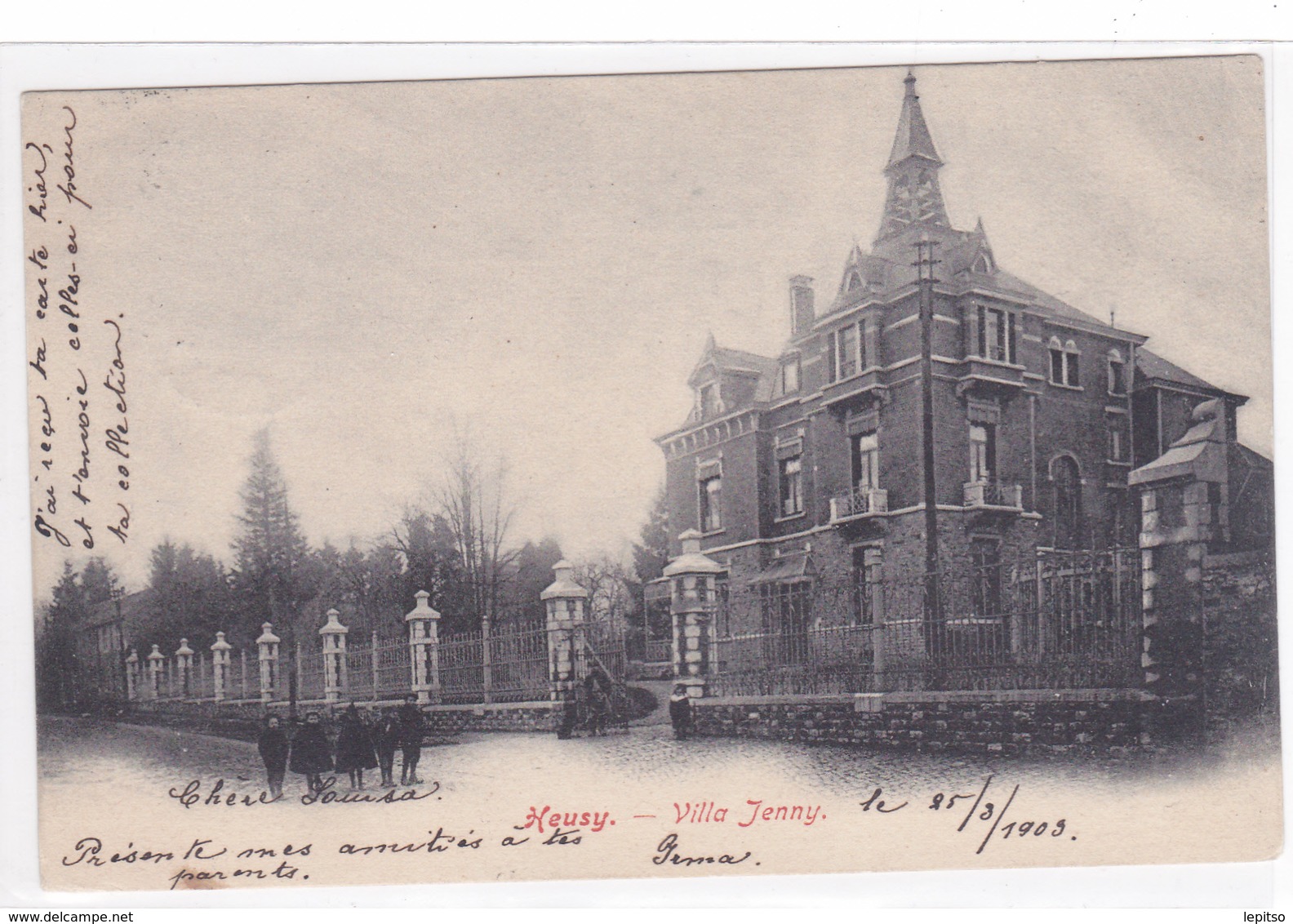 Heusy ACP "Villa JENNY "     1903  Voir Scans - Verviers