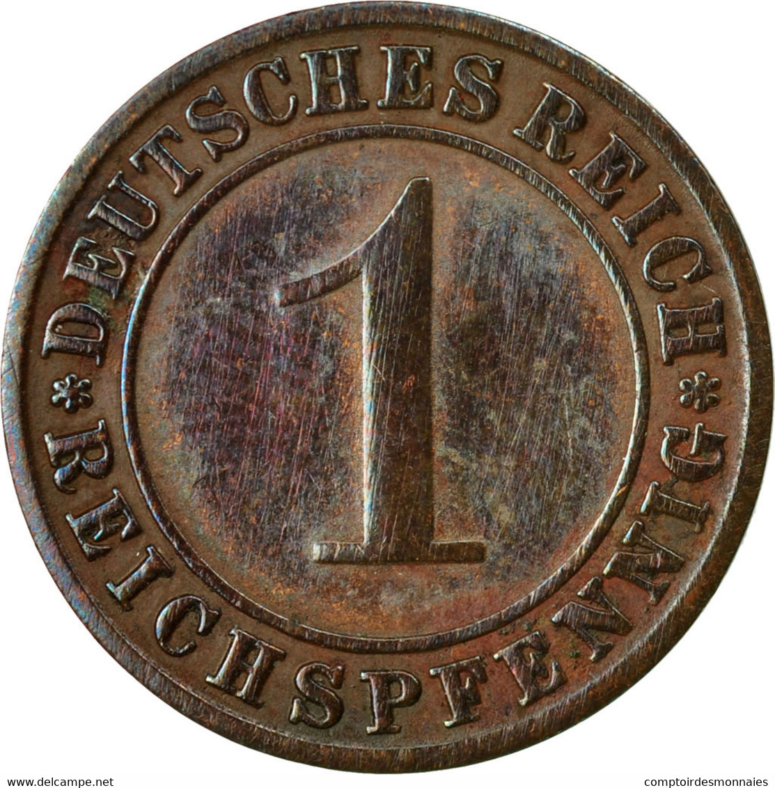 Monnaie, Allemagne, République De Weimar, Reichspfennig, 1929, Berlin, TTB+ - 1 Renten- & 1 Reichspfennig