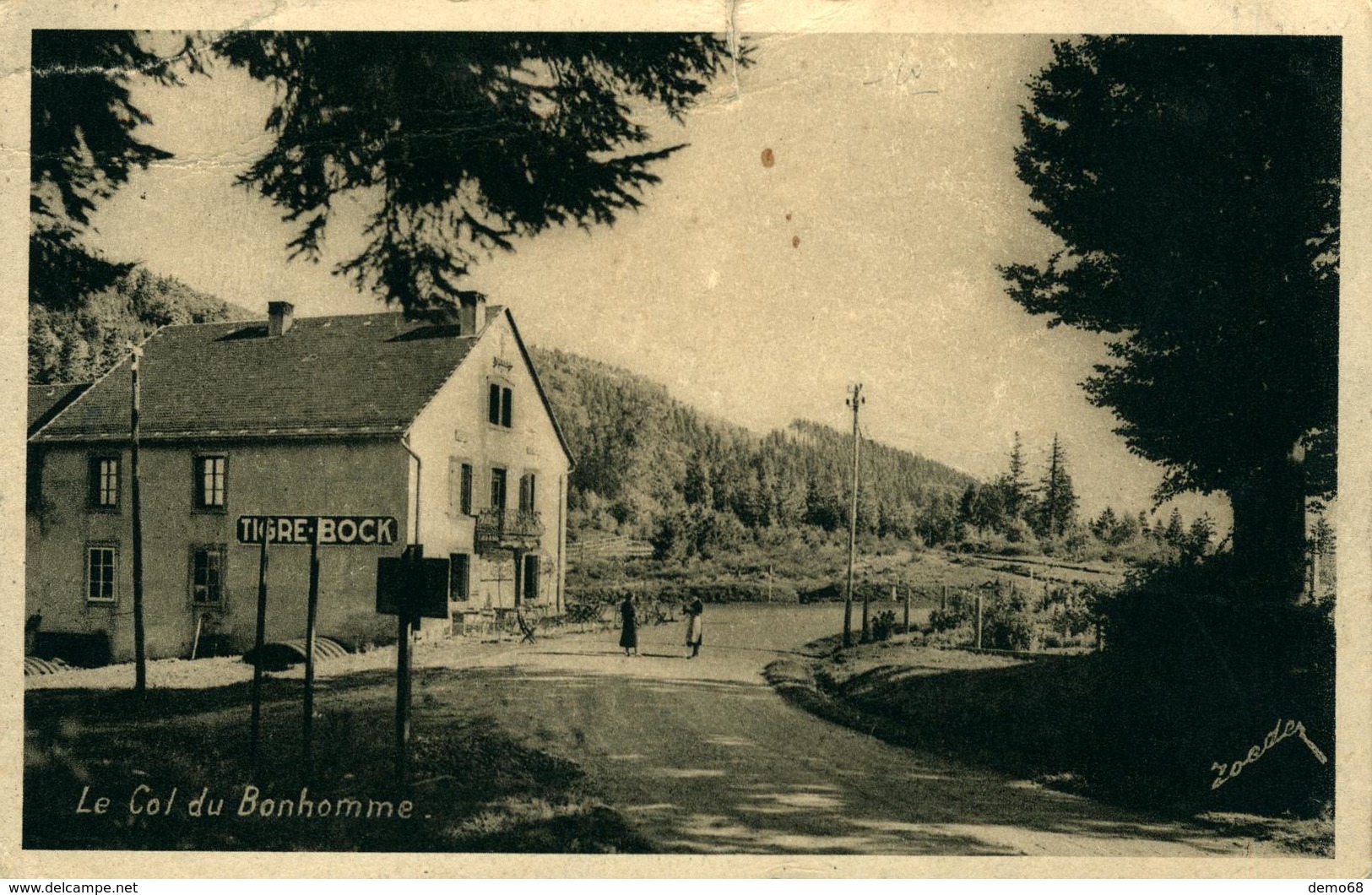 Le Bonhomme CPA 68 Haut-Rhin Col Du BONHOMME ( Pli En Haut Gauche Et Petite Déchirure Milieu) - Bussang