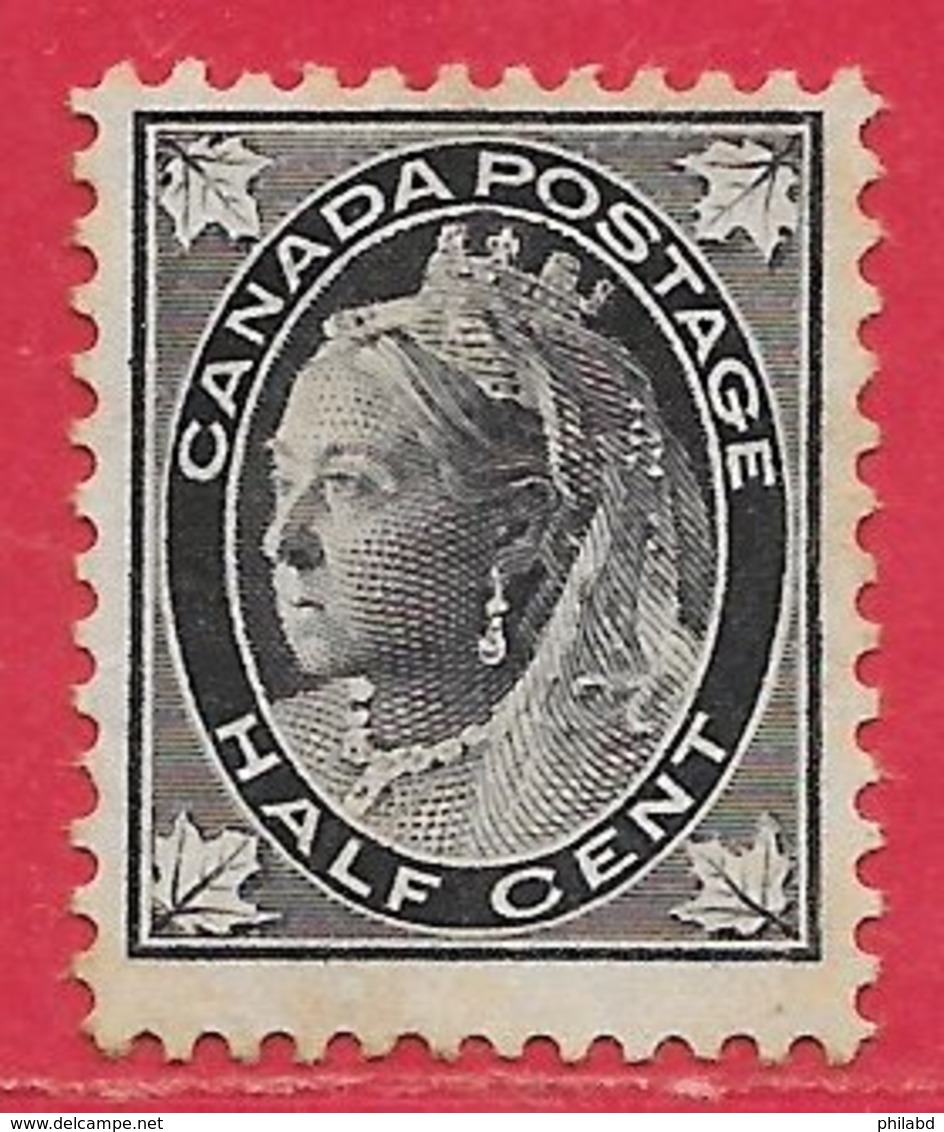 Canada N°54 0,5c Noir 1897-98 (*) - Neufs