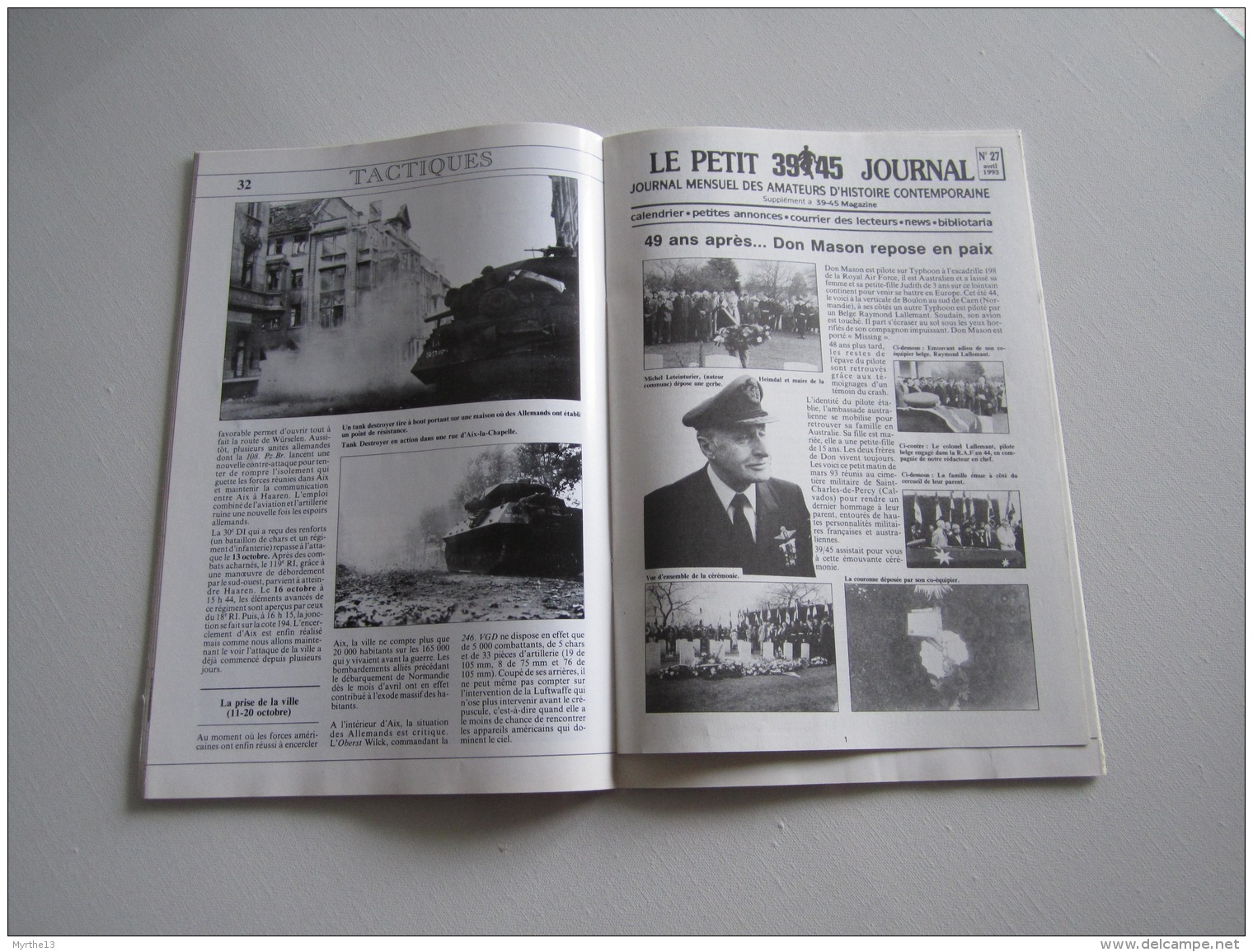 Magazine MILITARIA  39 45  La 2 ème DB à BERCHTESGADEN 62 Pages - Francés