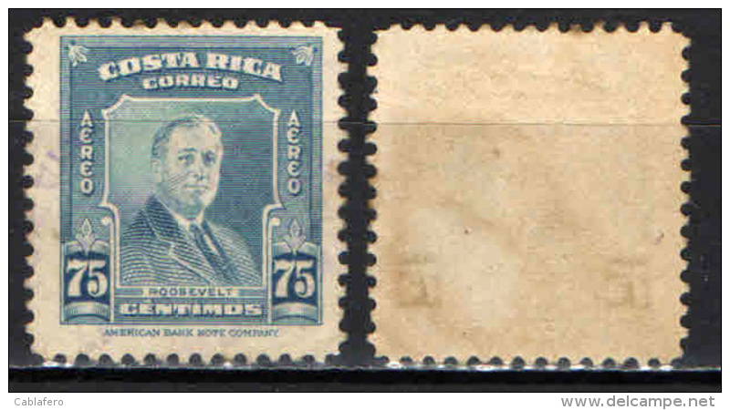 COSTARICA - 1947 - ROOSEVELT - MH - Costa Rica