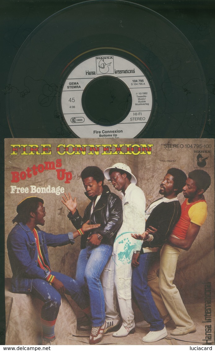 FIRE CONNEXION -BOTTOMS UP -FREE BONDAGE -DISCO VINILE 45 GIRI 7" 1982 - Altri - Inglese