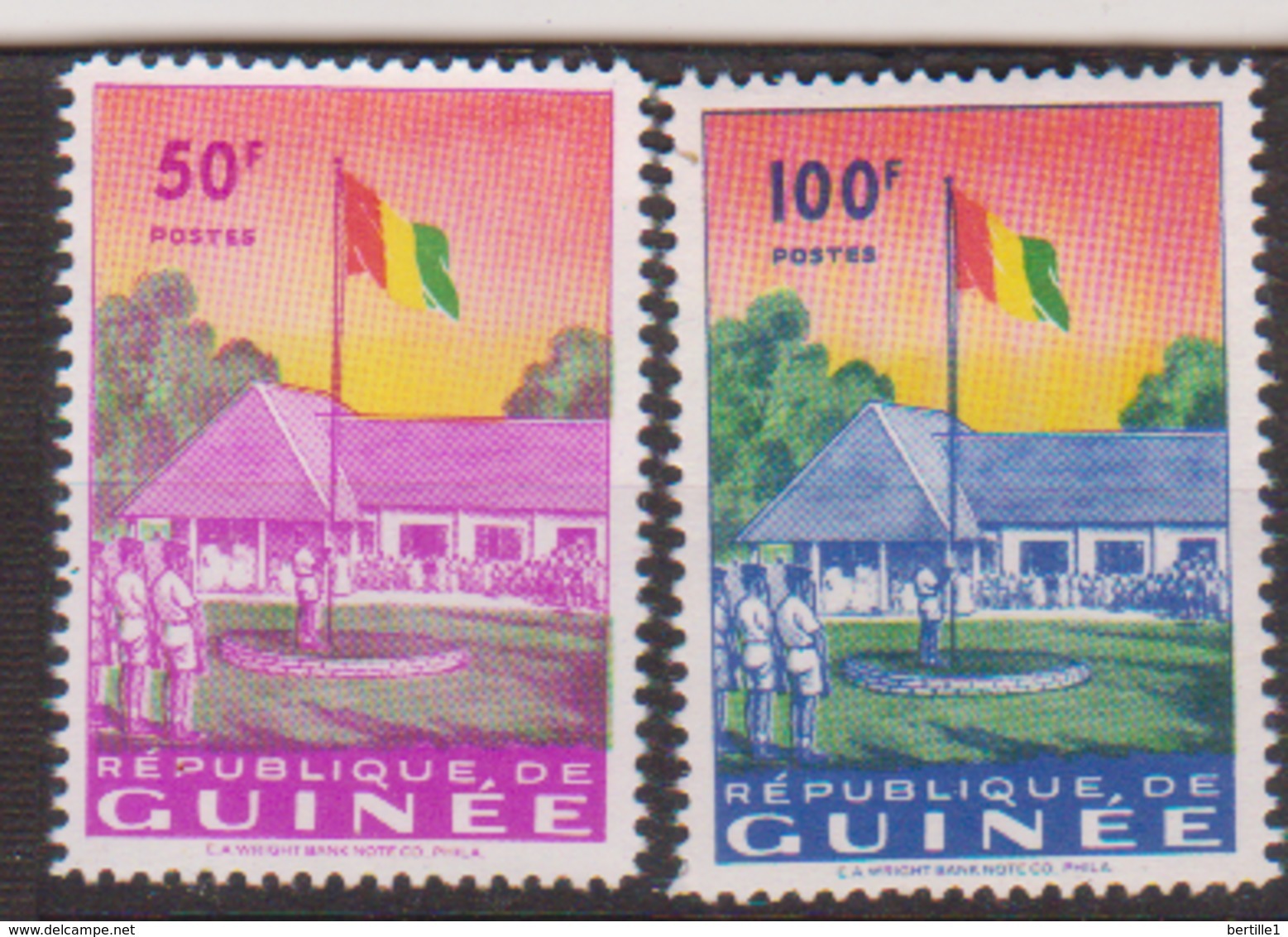 GUINEE      N°  YVERT    21/22    NEUF SANS  CHARNIERE - Guinée (1958-...)