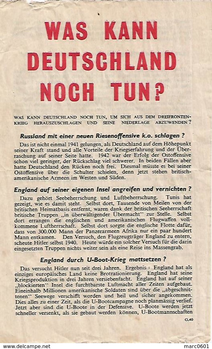 Flugblatt - 1939-45