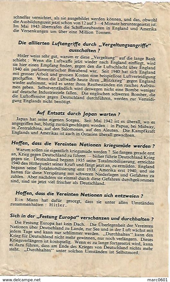 Flugblatt - 1939-45