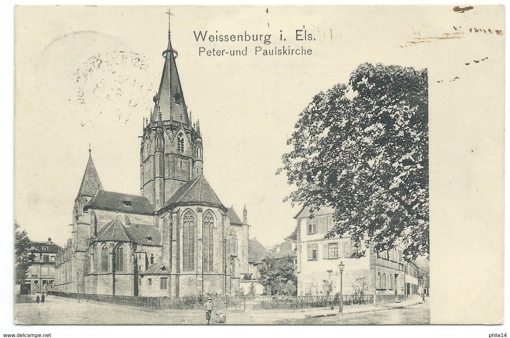 CARTE POSTALE / WEISSENBURG / PETER UND PAULSKIRCHE 1907 - Weissenburg