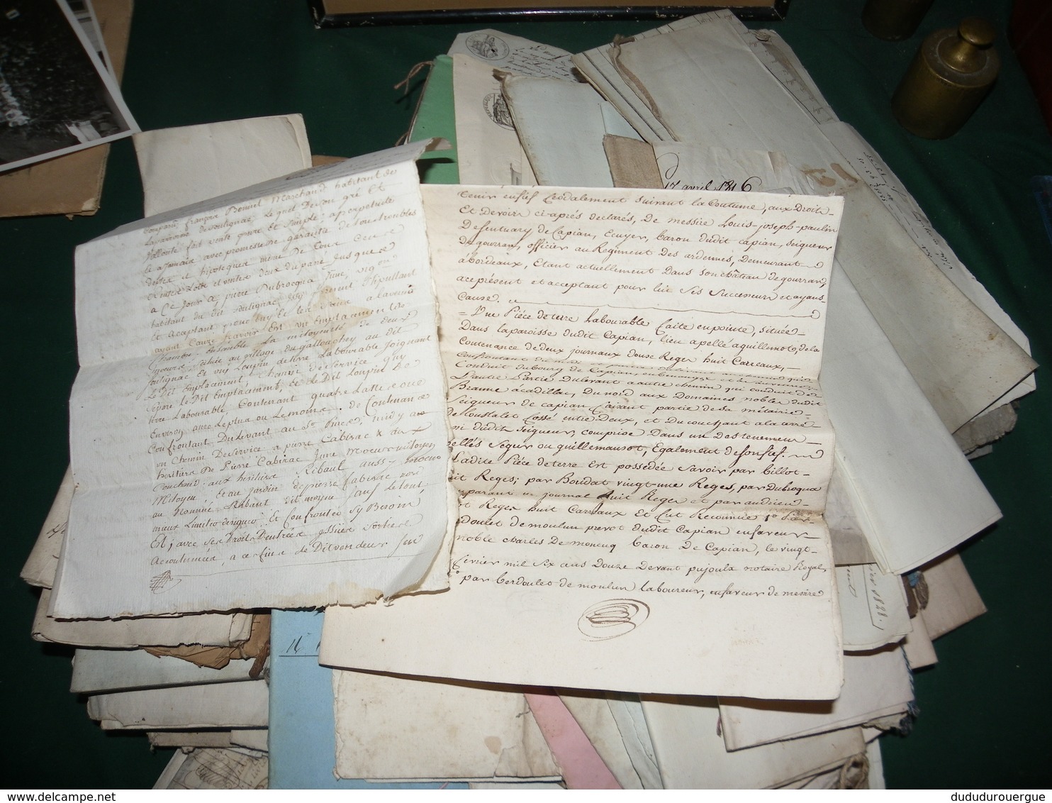 1 LOT ( PLUS DE 180 ) D ACTES NOTARIES :  MARIAGES , ACHATS , VENTES ETC... - Manuscripten