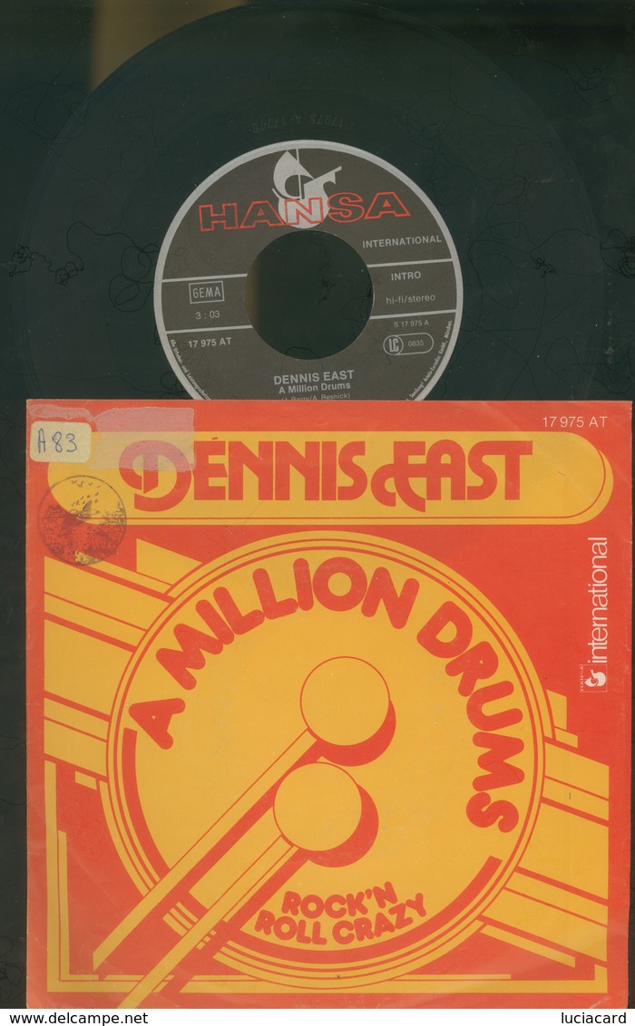 DENNIS EAST -A MILLION DRUMS -ROCK' N ROLL CRAZY -DISCO VINILE - Rock