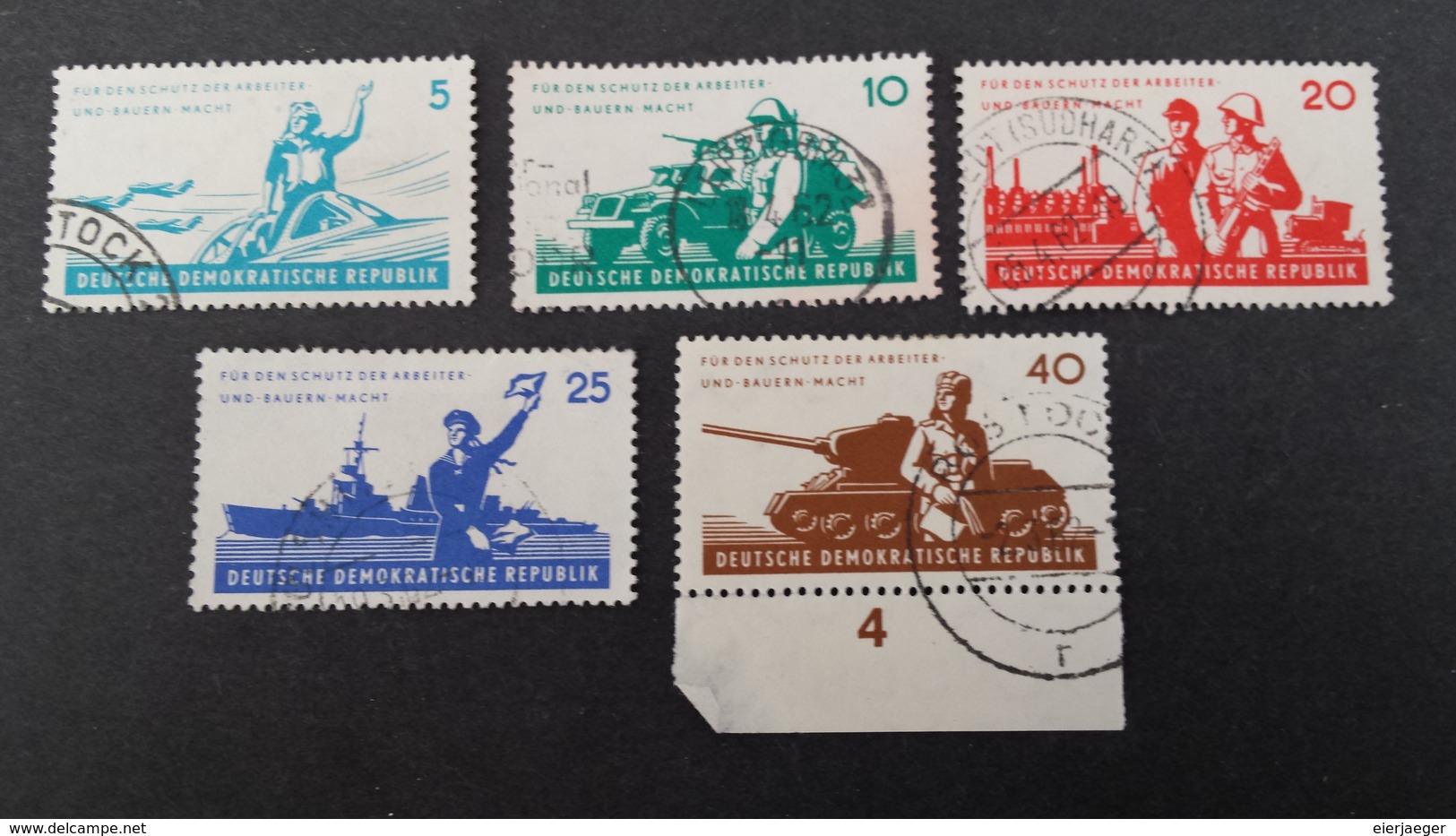 DDR Mi-Nr. 876/80 Gestempelt - Used Stamps