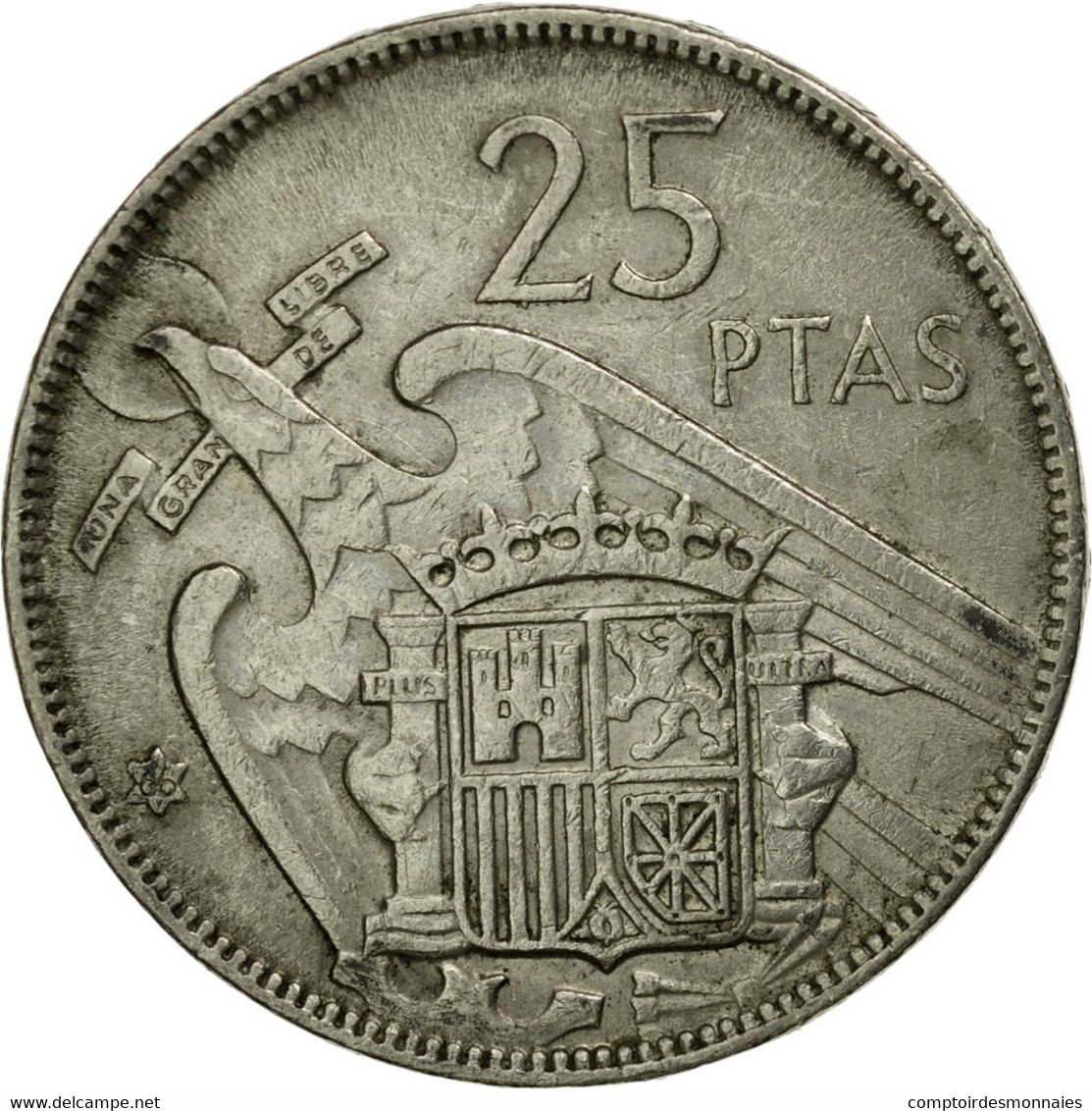 Monnaie, Espagne, Caudillo And Regent, 25 Pesetas, 1966, TB, Copper-nickel - 25 Pesetas