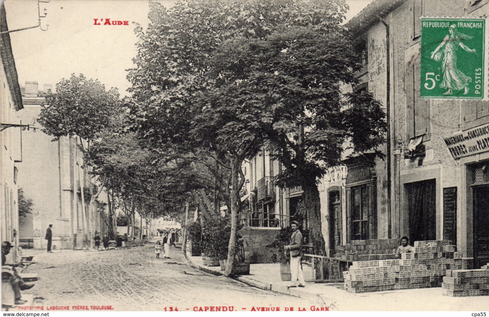 CAPENDU  -  Avenue De La Gare  -  Labouche N° 134 - Capendu