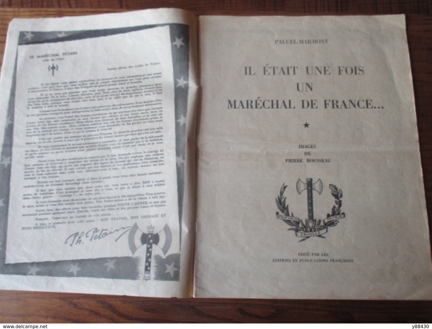 NOËL DU MARECHAL - 1941 - Couverture De GERMAINE BOURET - Secours National - Par PALUEL-MARMONT - Voir 19 Photos - French