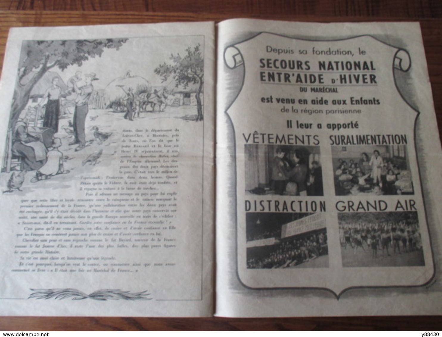 NOËL DU MARECHAL - 1941 - Couverture de GERMAINE BOURET - Secours National - par PALUEL-MARMONT - voir 19 photos