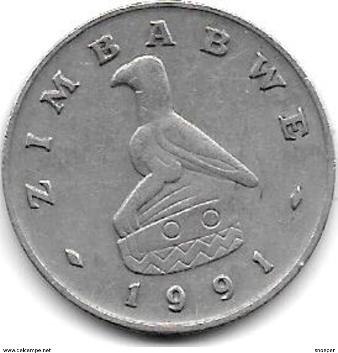 *zimbabwe 20 Cents 1991  Km 4 - Zimbabwe