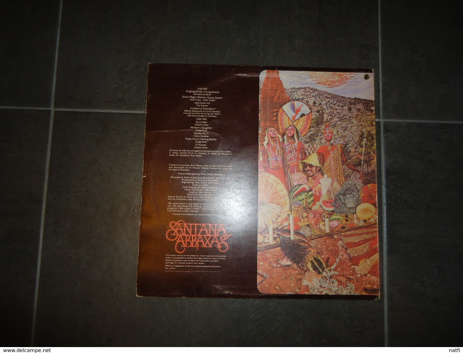 VINYLE 33 T. SANTANA ABRAXAS VOIR PHOTOS - Rock