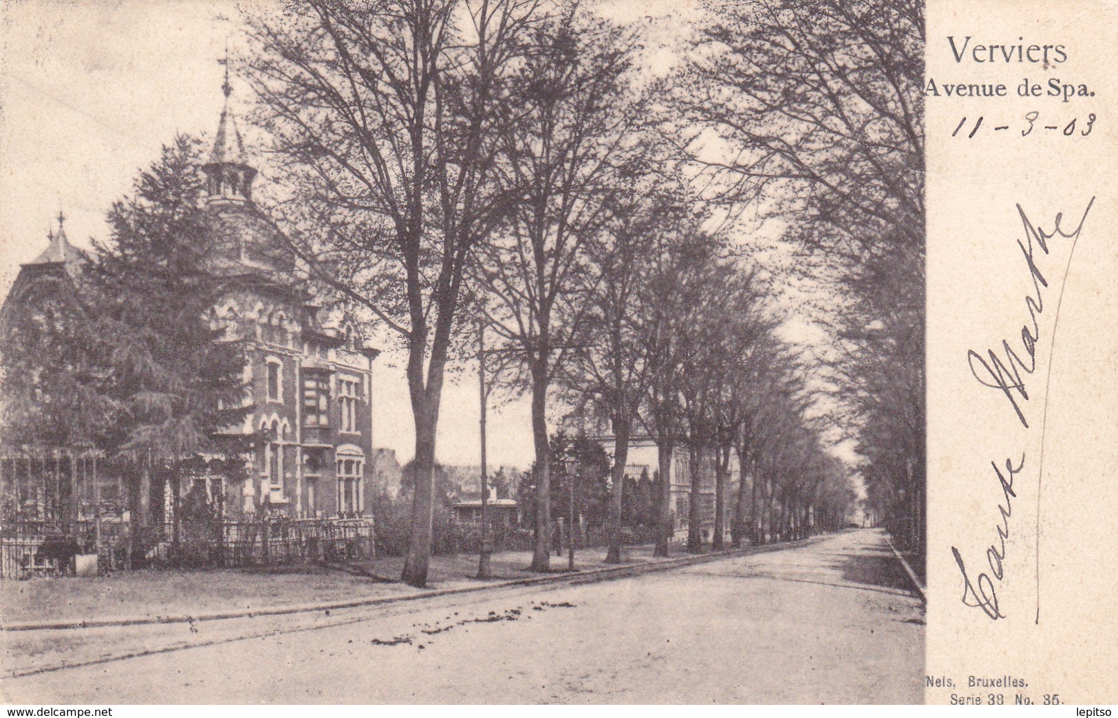 VERVIERS ACP Série 38  N°35 De Nels  1903 "Avenue De Spa "" Voir Scans - Verviers