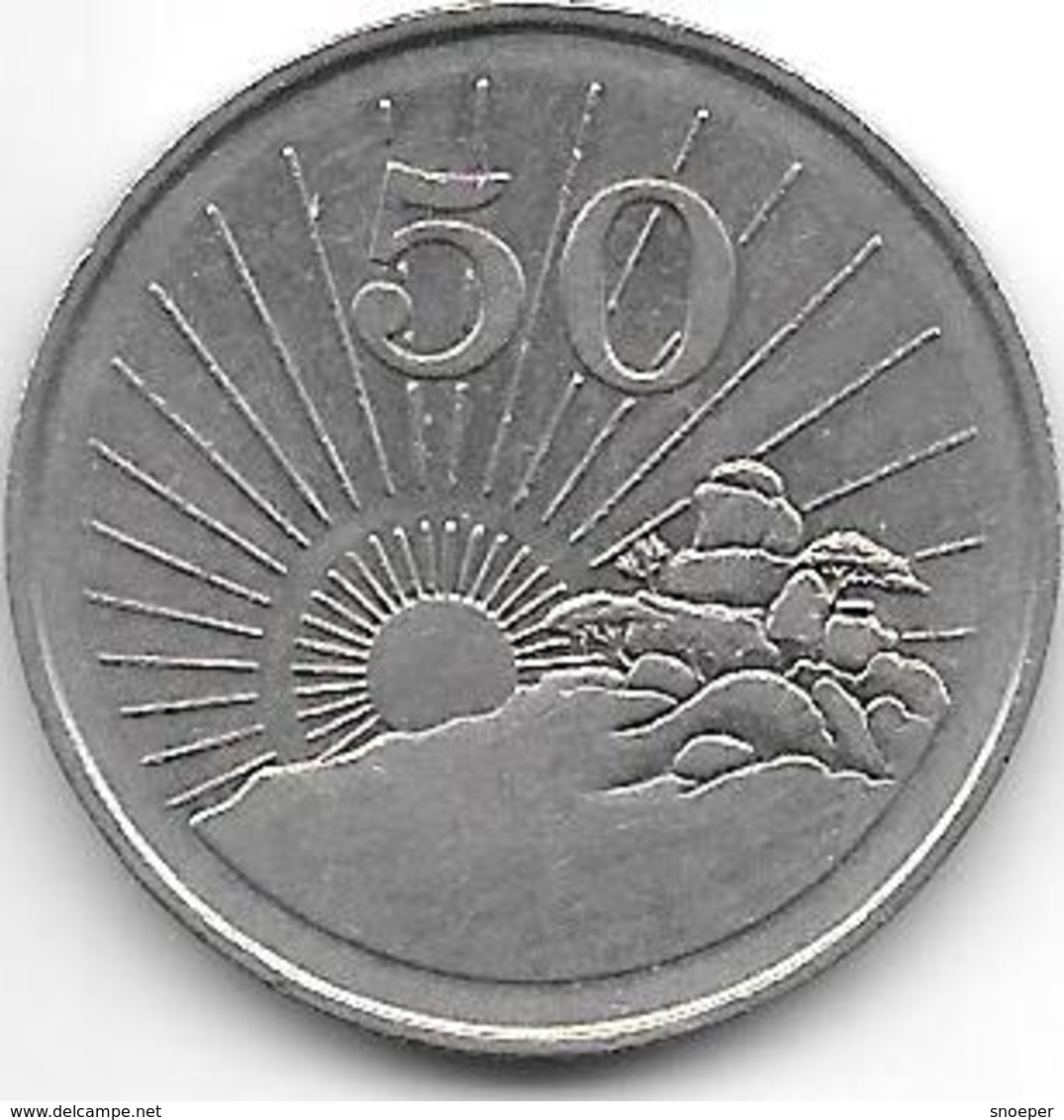 *zimbabwe 50 Cents 1989  Km 5  Xf - Zimbabwe