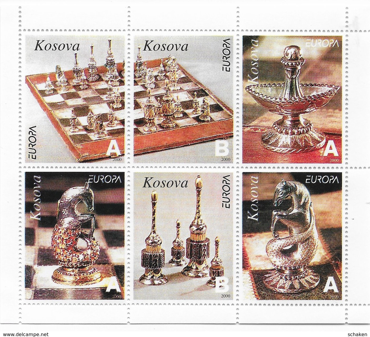 Russische Federatie Komi ; Chess Echecs S/s - Kosovo