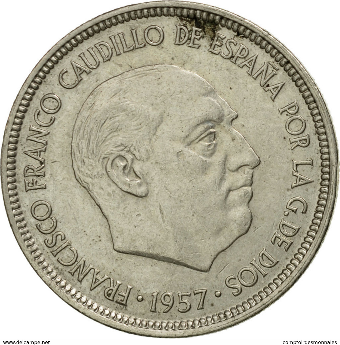 Monnaie, Espagne, Caudillo And Regent, 5 Pesetas, 1975, TB, Copper-nickel - 5 Pesetas