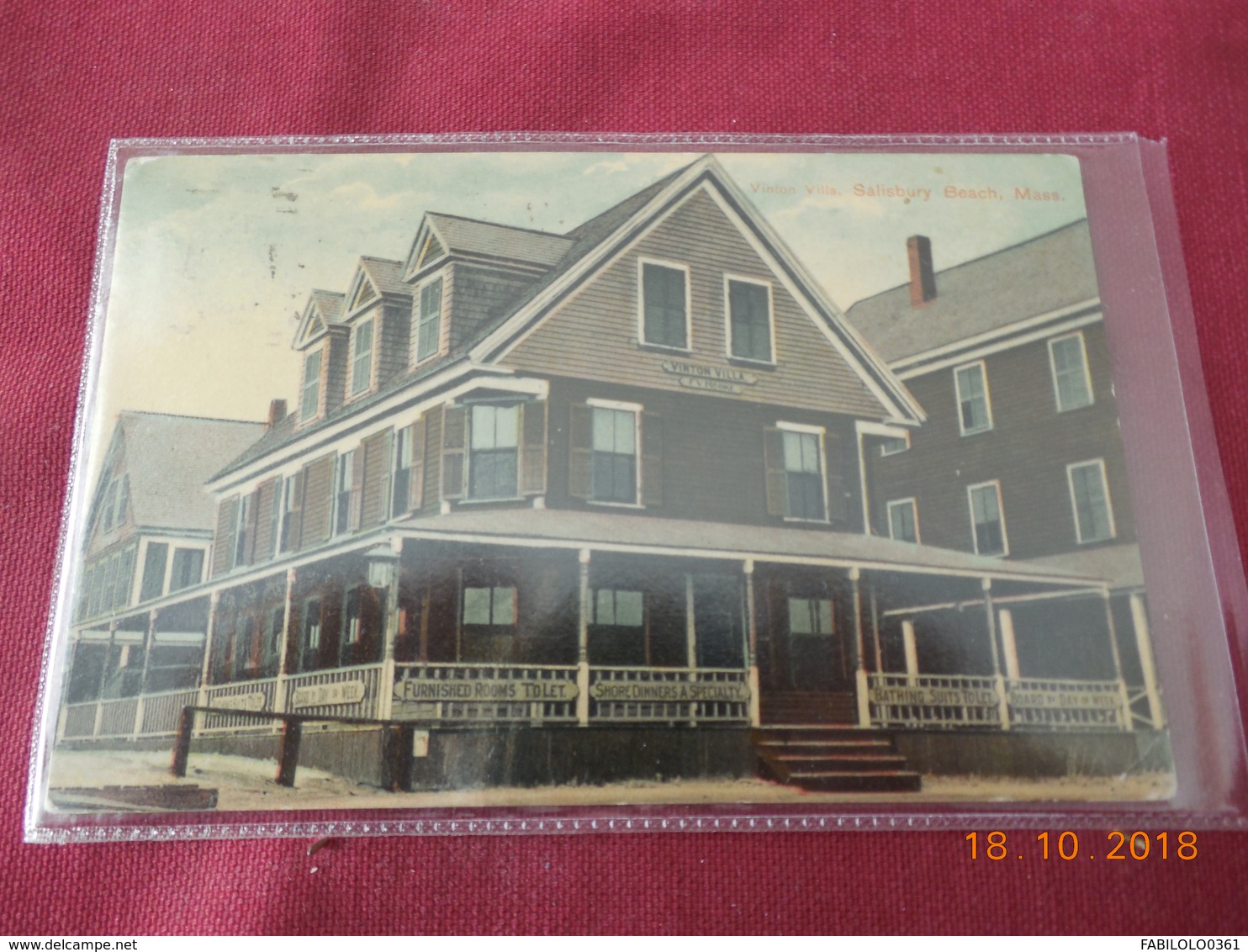 CPA - Massachusetts - Salisbury Beach - Vinton Villa - Autres & Non Classés