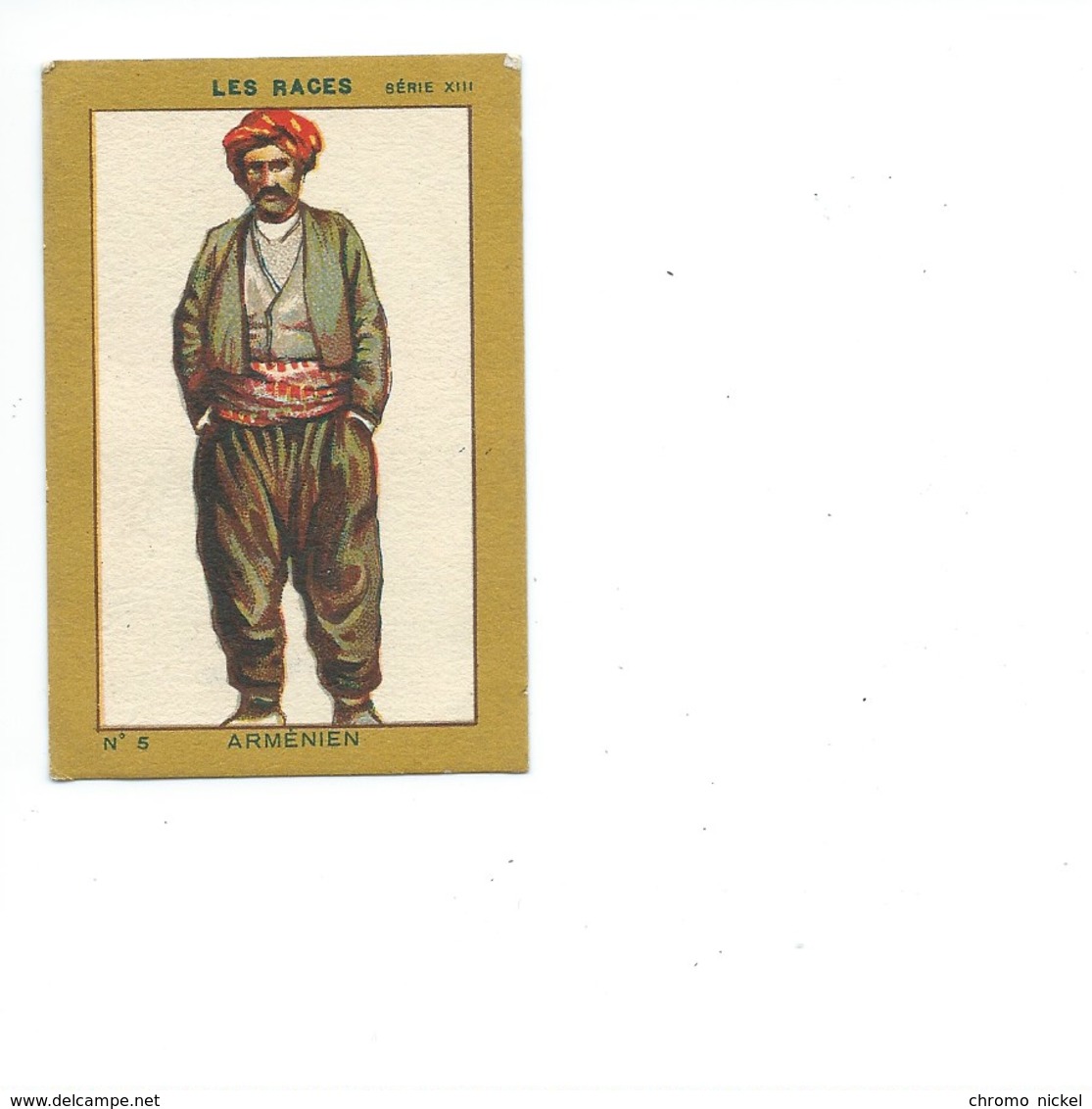 ARMENIE ARMENIE ARMENIA Armenien Races Chromo Bien 75 X 50mm Didactique Pub: Milliat 2 Scans - Other & Unclassified