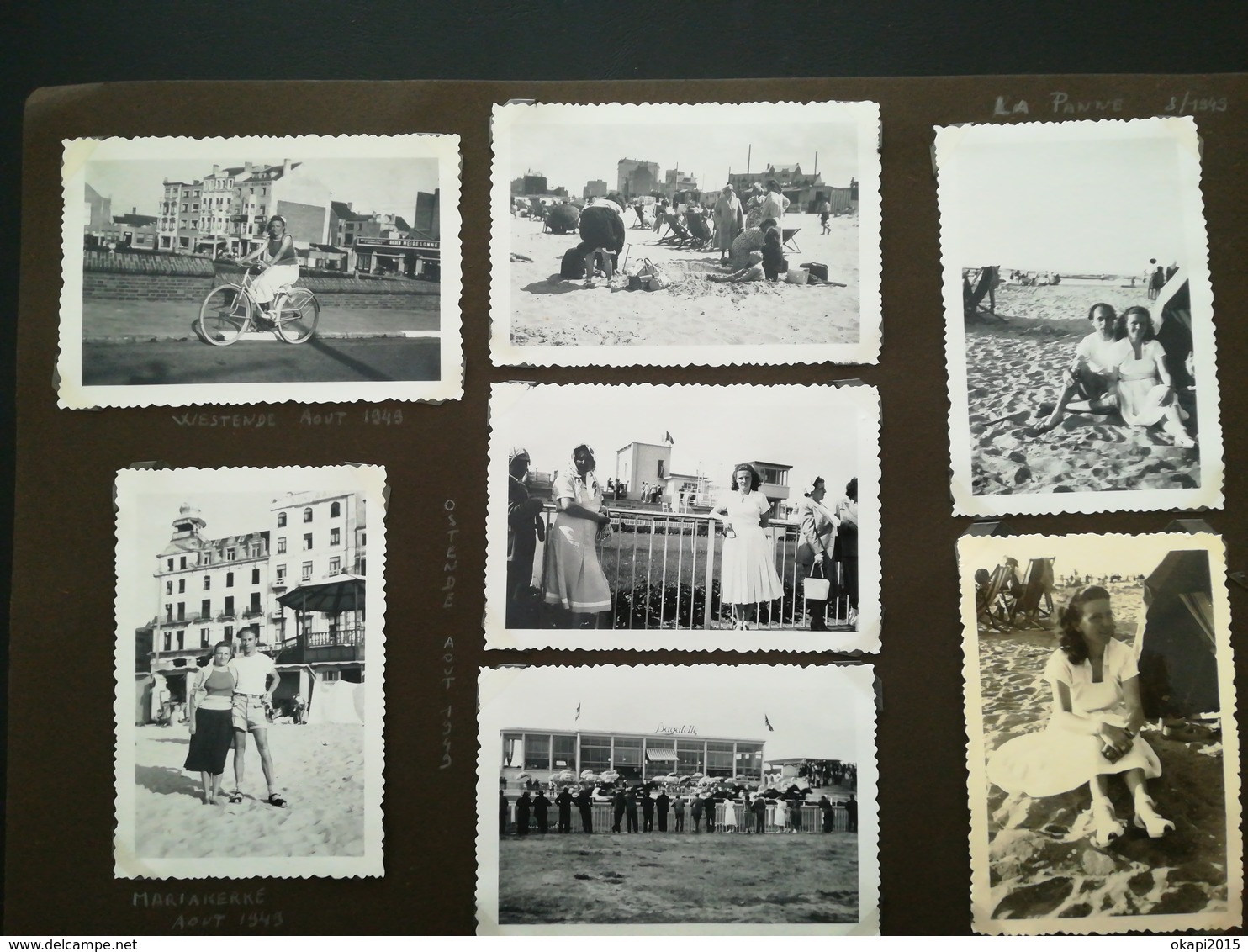 FLANDRE OCCIDENTAL OOSTENDE OSTENDE MARIAKERKE FURNES LA PANNE LOT 48 PHOTOS DE FAMILLES PLAGE MER - Album & Collezioni