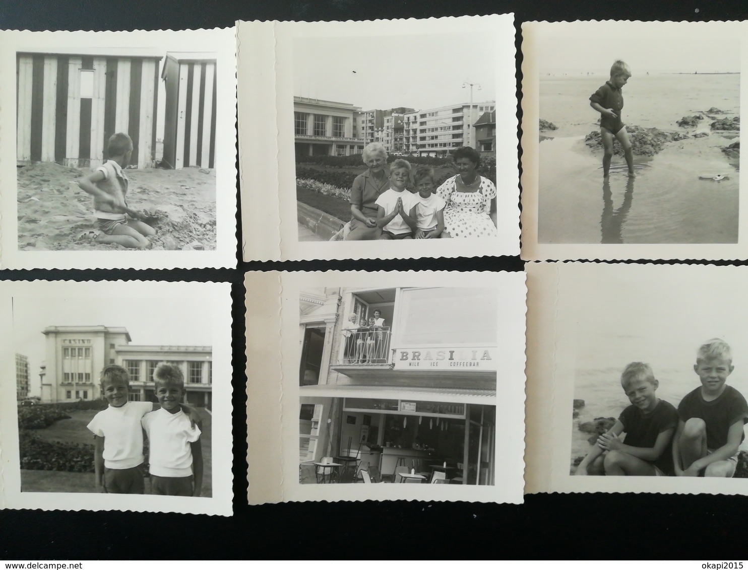 FLANDRE OCCIDENTAL OOSTENDE OSTENDE MARIAKERKE FURNES LA PANNE LOT 48 PHOTOS DE FAMILLES PLAGE MER