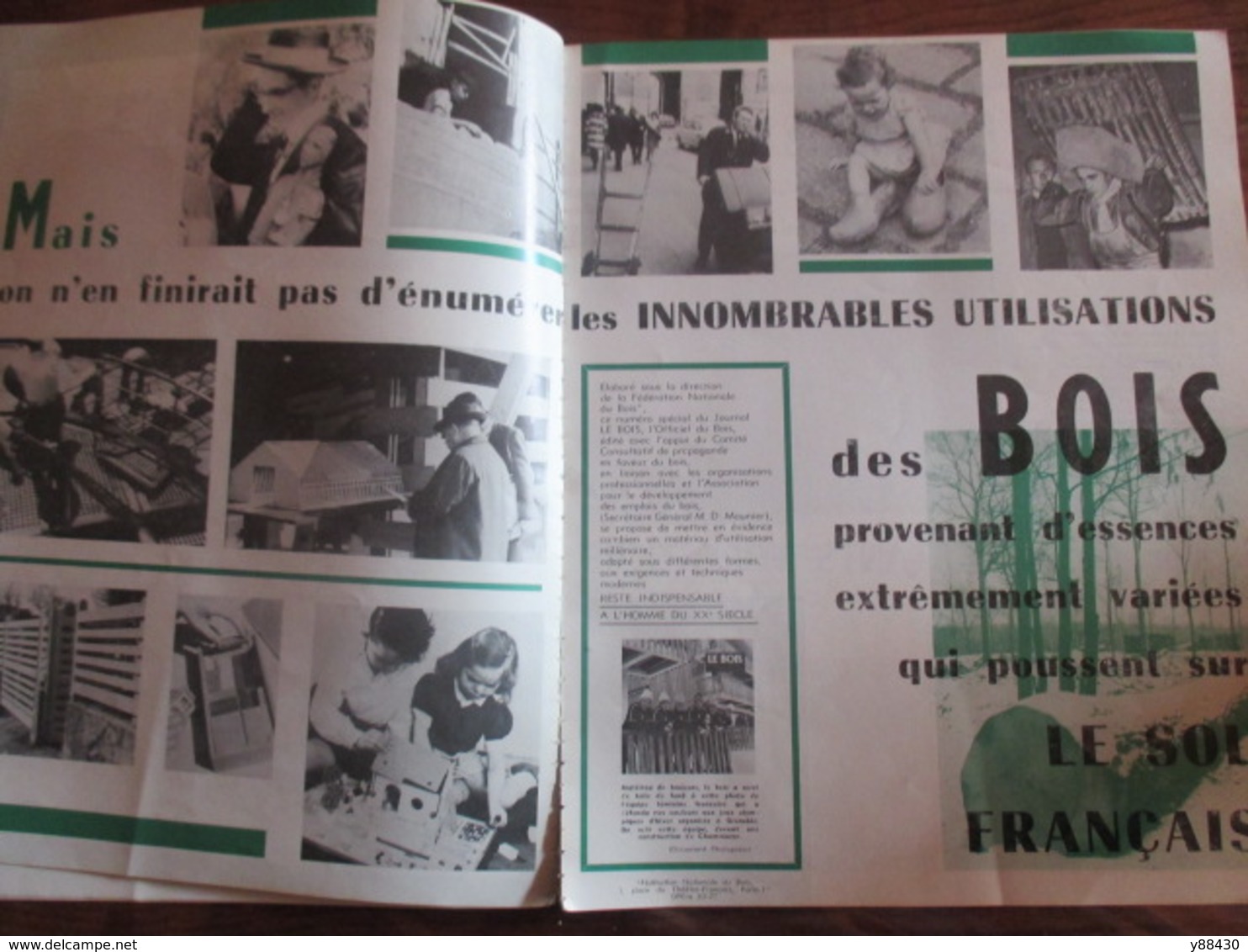 Catalogue sur LE BOIS - BOIS DE FRANCE - 1968 - Foire Forestière à EPINAL - dont: HOUOT / CUNY etc.... - voir 27 photos