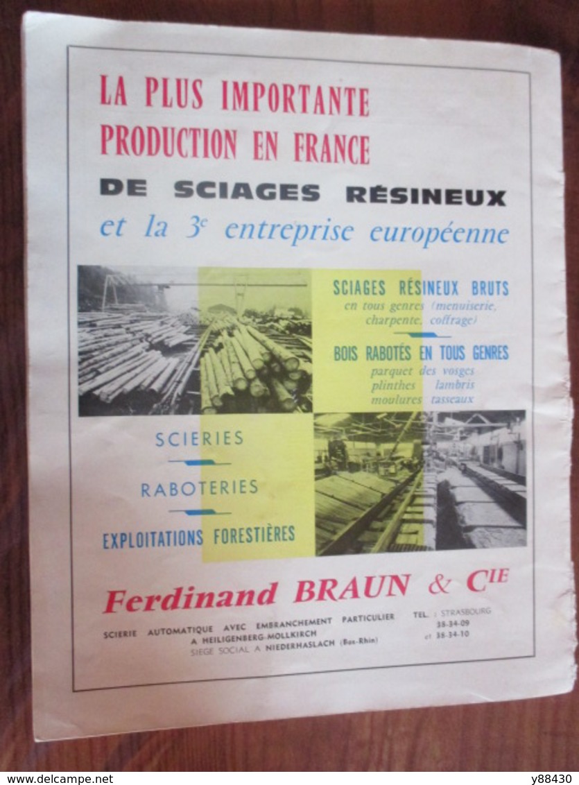 Catalogue sur LE BOIS - BOIS DE FRANCE - 1968 - Foire Forestière à EPINAL - dont: HOUOT / CUNY etc.... - voir 27 photos