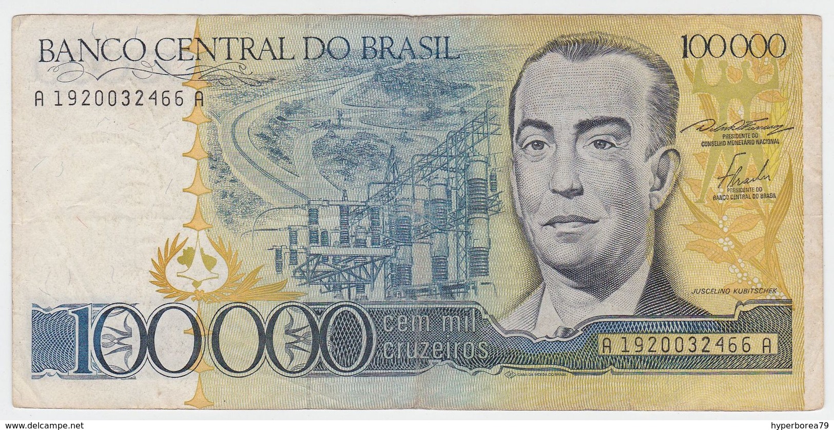 Brazil P 205 - 100.000 100000 Cruzeiros 1985 - VF - Brasile