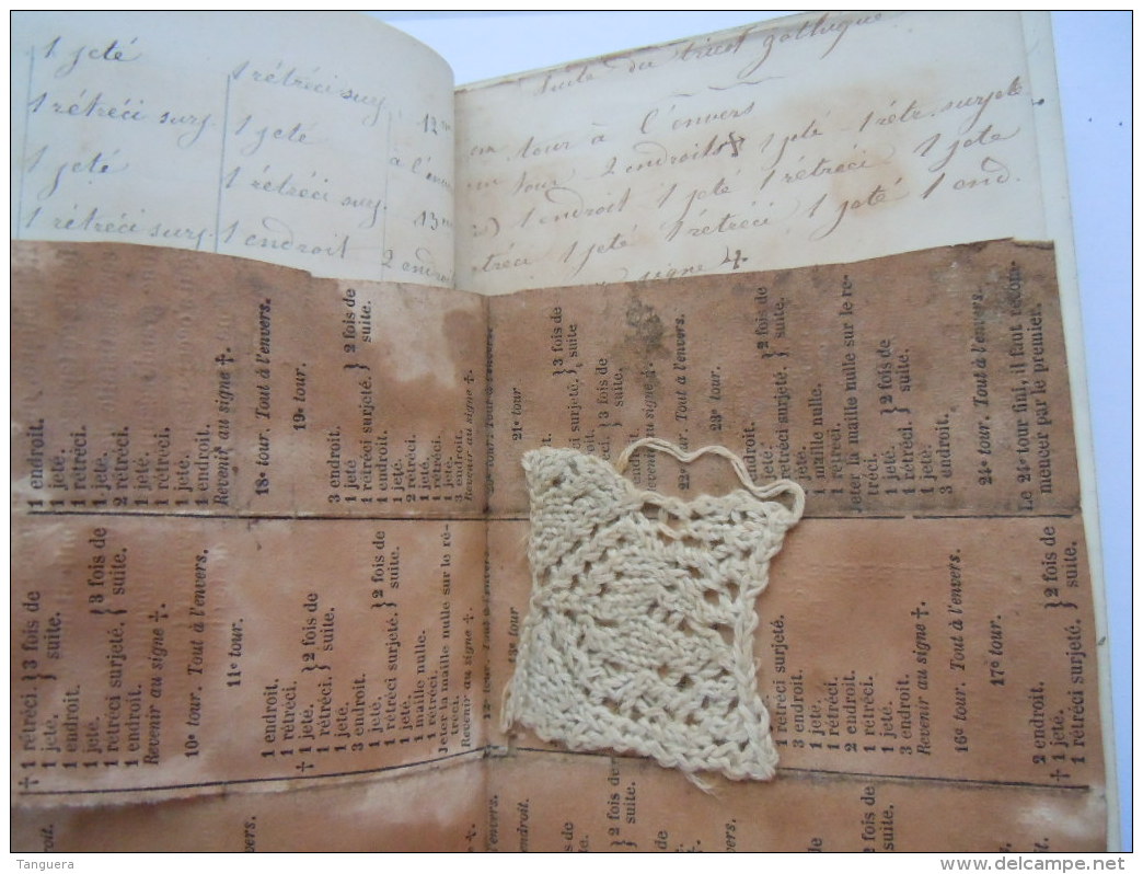 France Petit Livre 1871 Ouvrages Divers Dentelle (crocheter?) 85 Pages - Dentelles Et Tissus