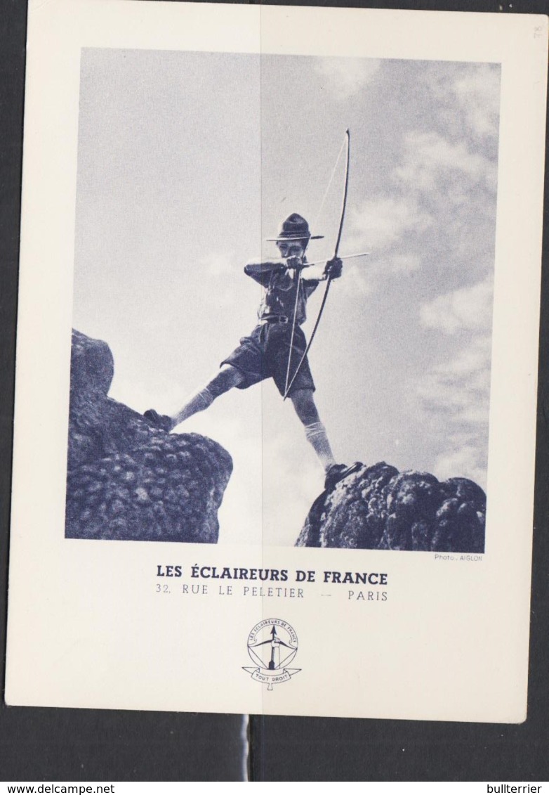 SCOUTS -  FRANCE - SCOUTS STATIONERY CARD UNUSED - Covers & Documents