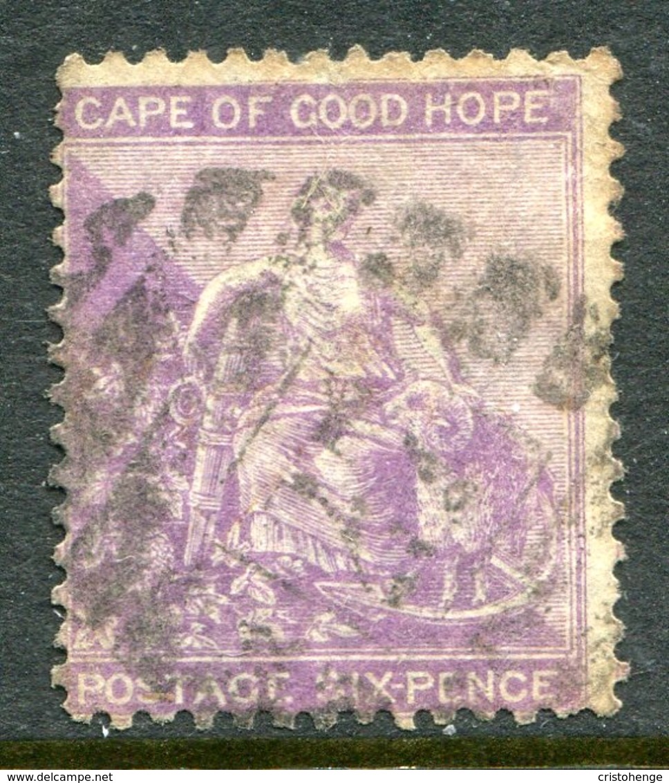 Cape Of Good Hope - South Africa - 1864-77 Seated Hope - Wmk. CC - 6d Violet Used (SG 25b) - Cape Of Good Hope (1853-1904)