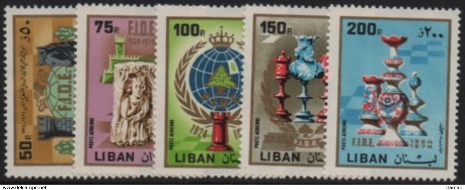 Liban - 1980 (50th Anniversary) International Chess Federation-Cinquantenaire Fédération Internationale Èchecs ** - Lebanon