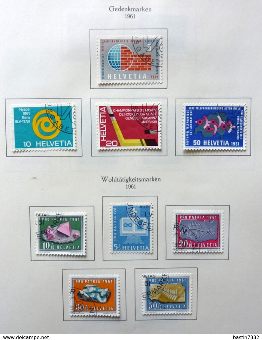 Switzerland/Suisse/Svizzera collection 1958-1989 in Ka-Be album used/gebruikt/oblitere