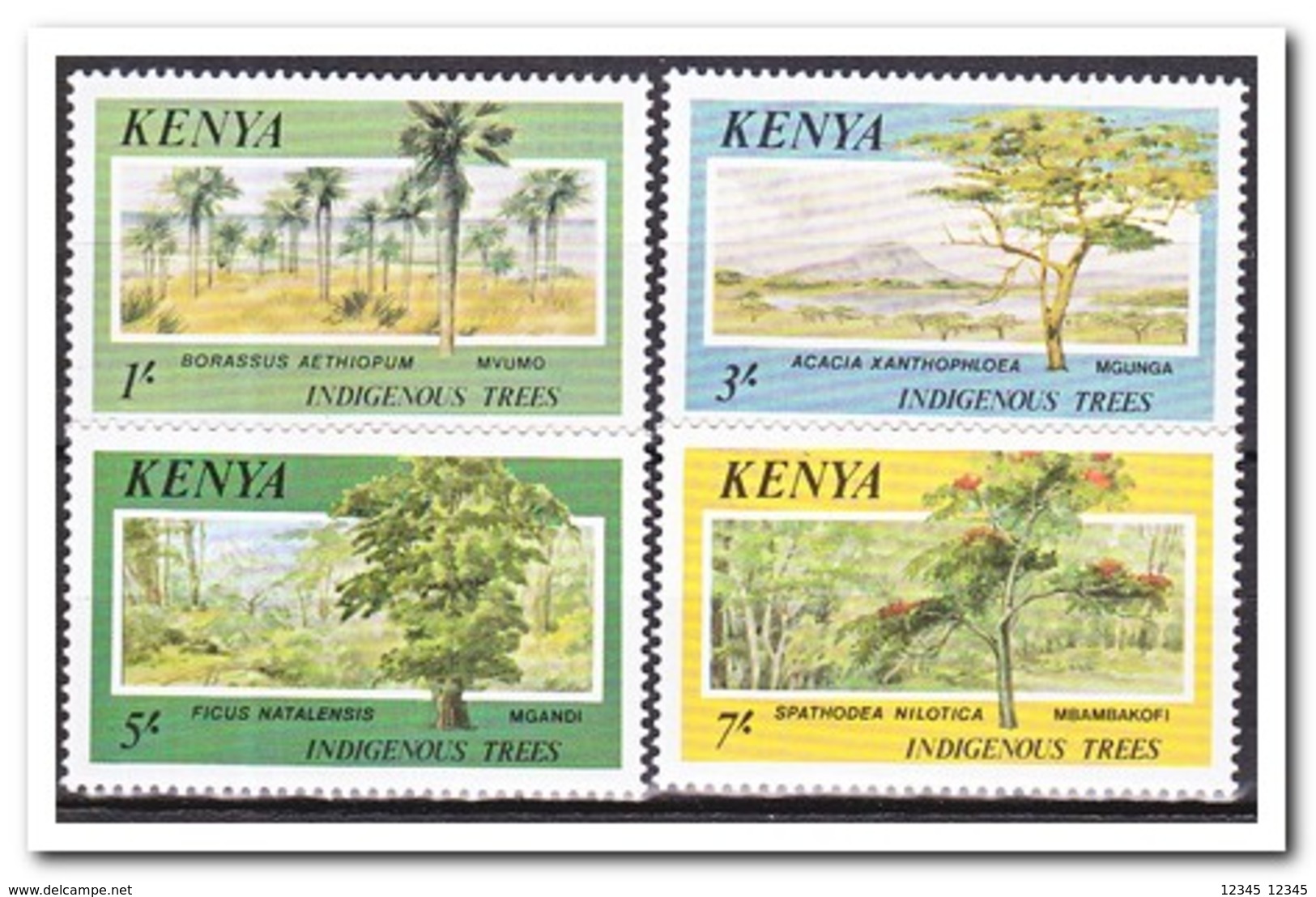 Kenia 1986, Postfris MNH, Trees - Kenia (1963-...)