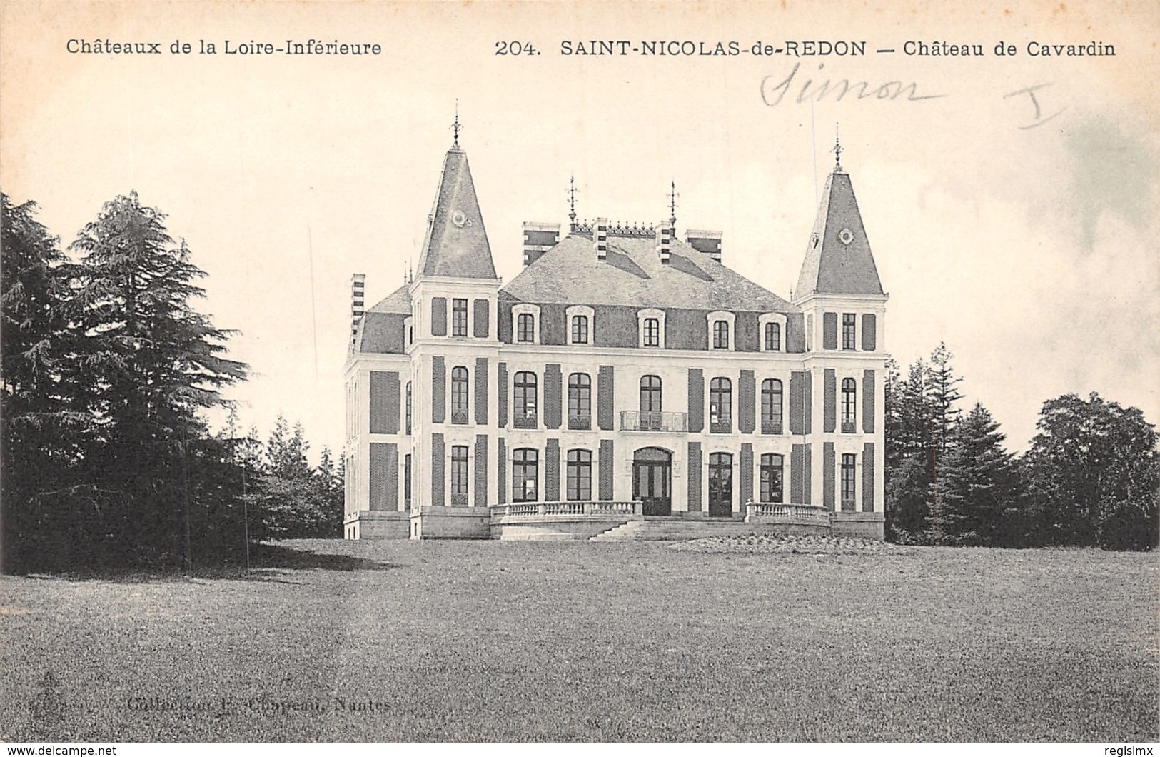 44-SAINT NICOLAS DE REDON-CHÂTEAU DE CAVARDIN-N°503-G/0007 - Autres & Non Classés