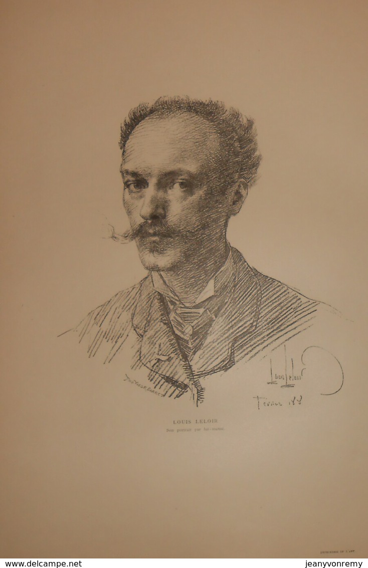 Portrait De Louis Leloir. Photogravure.  XIXe. - Prints & Engravings