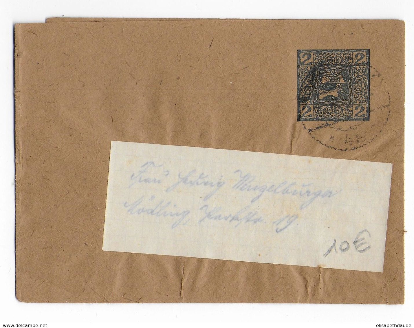 AUTRICHE - 1908 - BANDE JOURNAL ENTIER PRIVEE COMPLETE Avec TIMBRE JOURNAUX De WIEN - Covers & Documents
