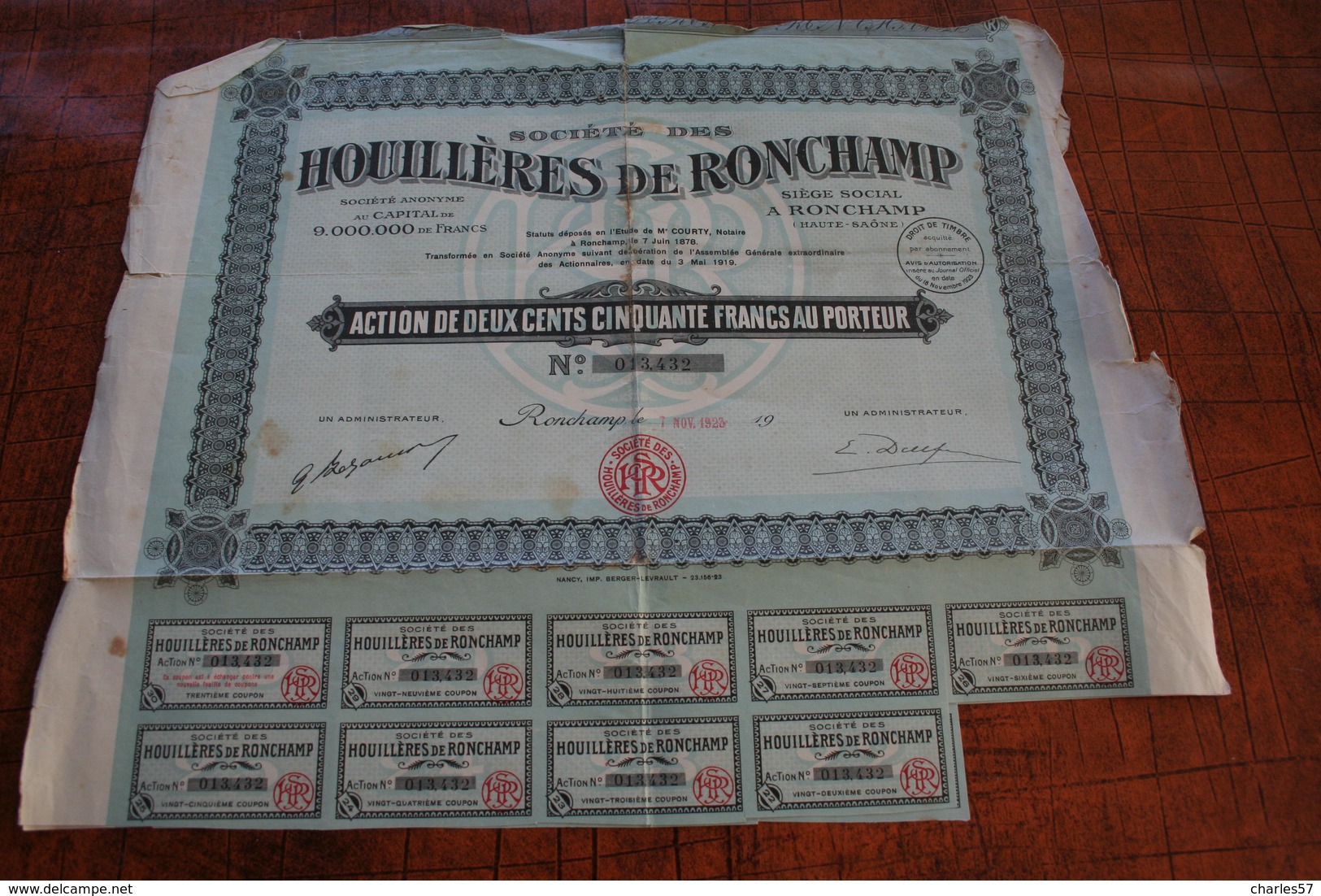 Houillères De Ronchamp - A - C